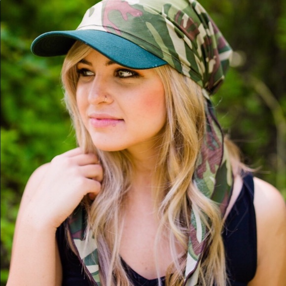 Uptown Girl Headwear Accessories Sun Visor Scarf Poshmark